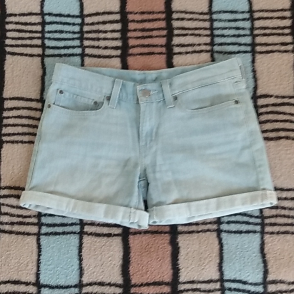 Levi's Light Blue Jean Shorts